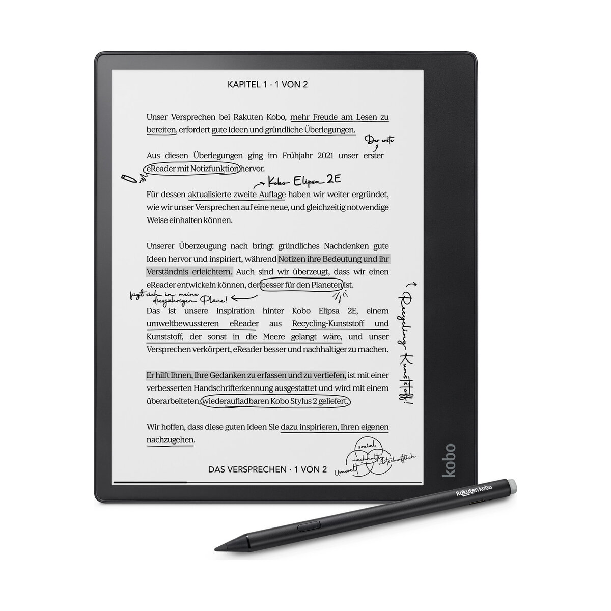 Kobo Elipsa 2E 10,3" + Stylus 2