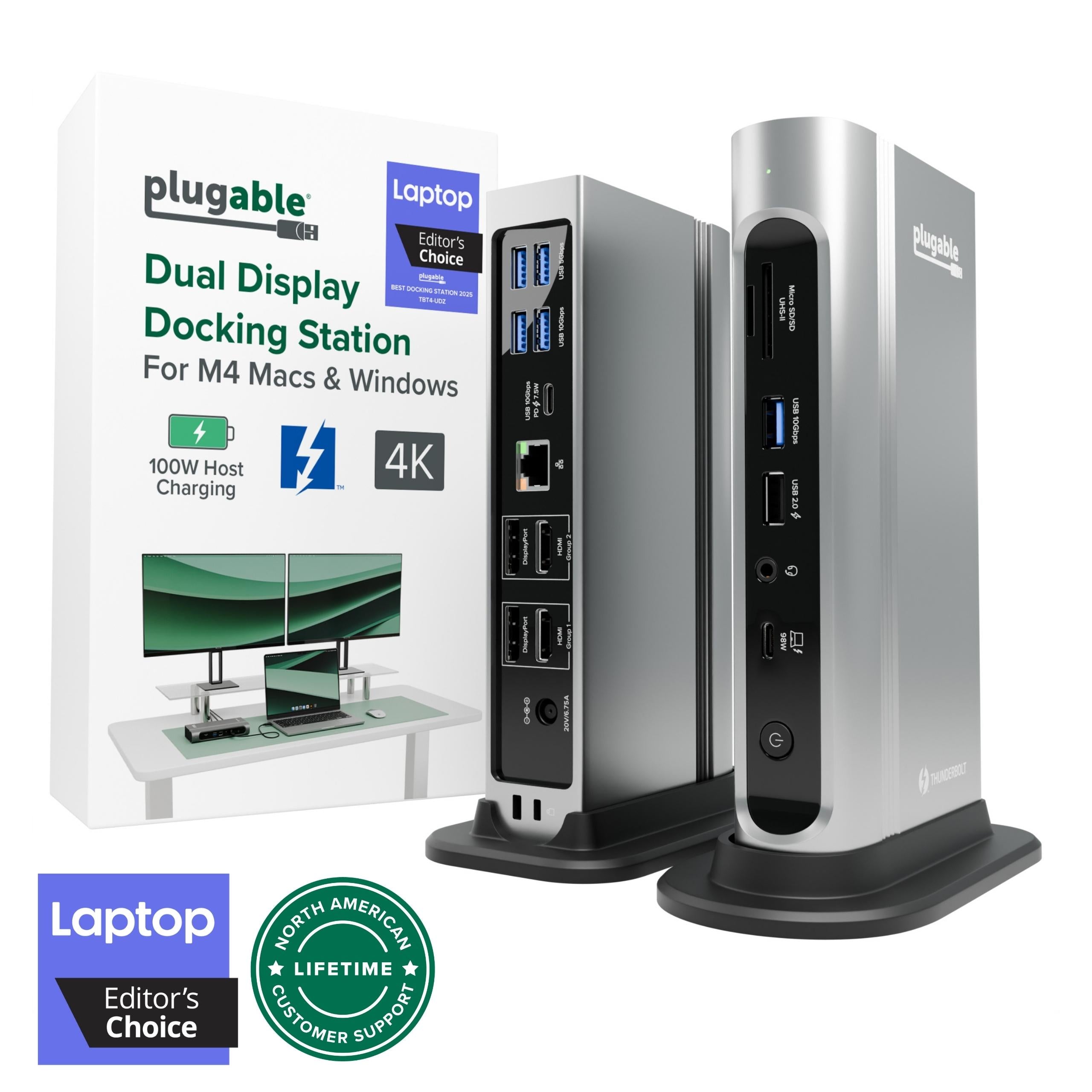 Plugable TBT4-UDZ Thunderbolt 4 Dock