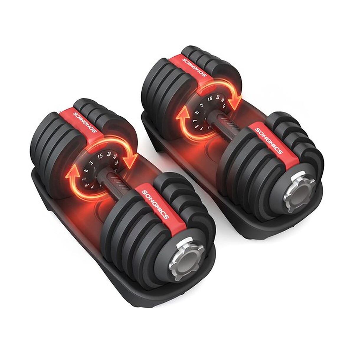 SONGMICS Verstelbare Dumbbellset (2×18 kg)