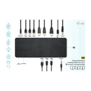 i-tec USB-C Triple Display Docking Station Pro