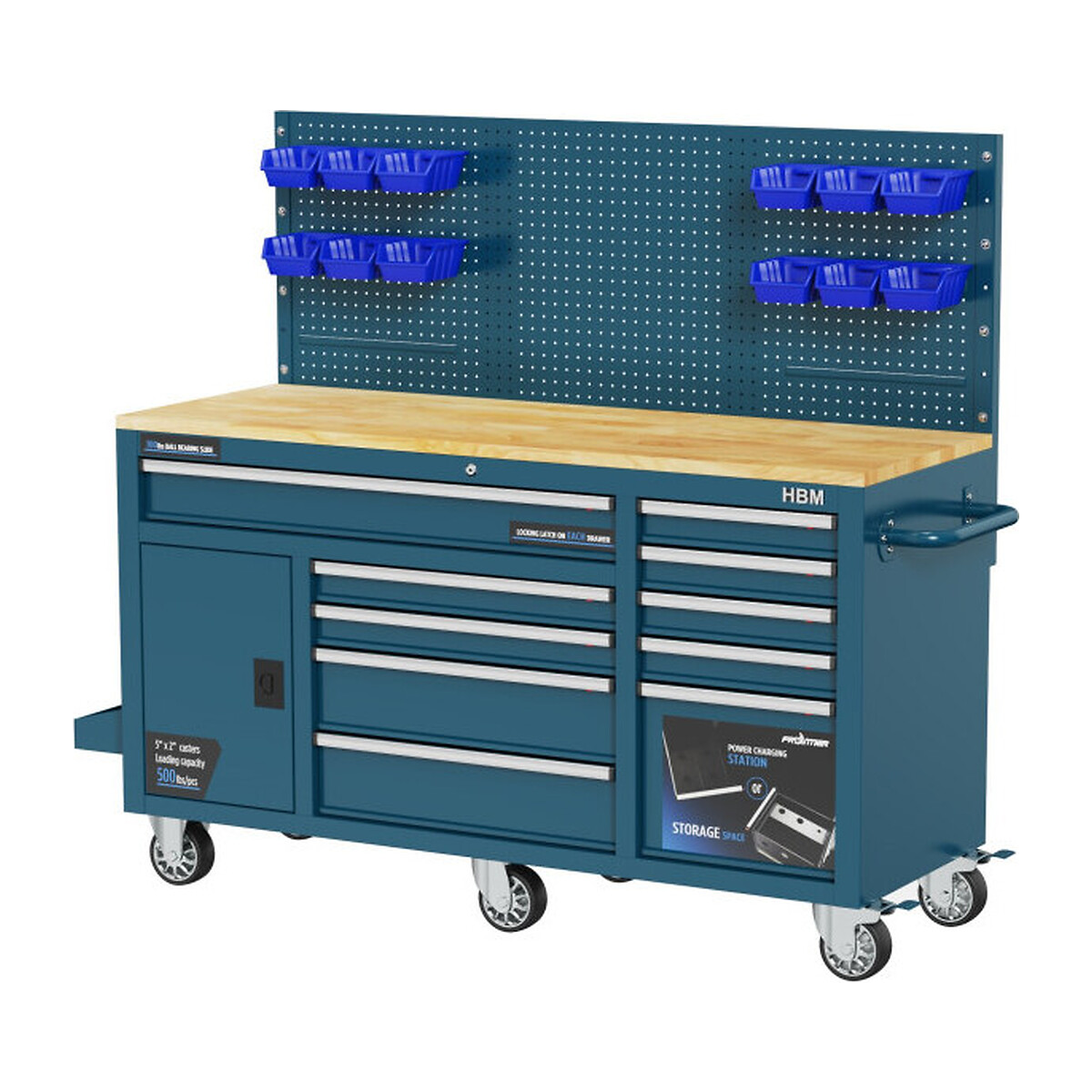 HBM gereedschapswagen / werkbank 158 cm