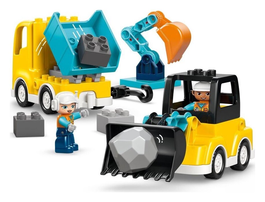 LEGO DUPLO 3-in-1 Bouwvoertuigen