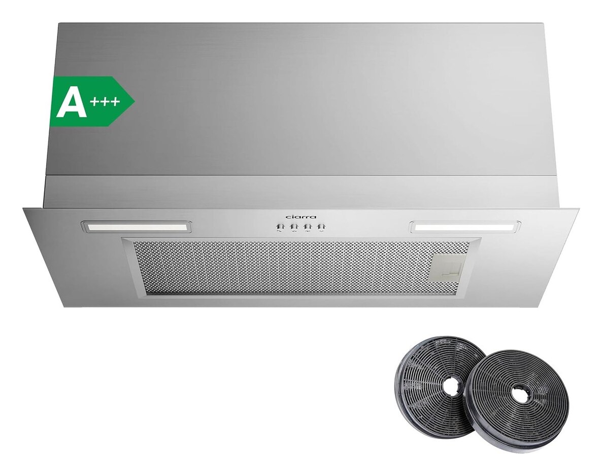 Ciarra CBCS6926A inbouwafzuigkap 60 cm RVS
