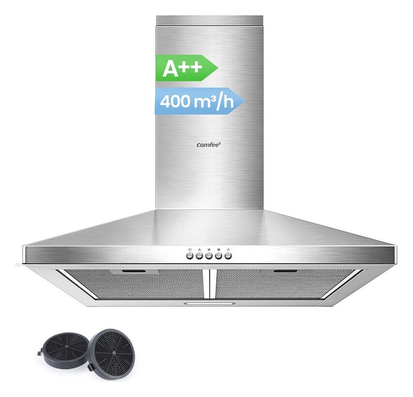 Comfee' CH60A17EM400SS-EU wandschouwkap 60 cm zilver