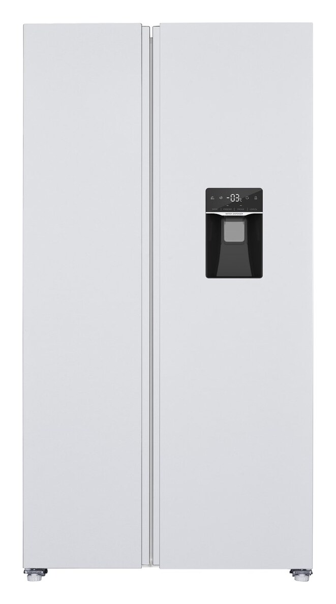 Exquisit SBS146-WS-041EW - Amerikaanse koelkast - Waterdispenser - Total No Frost - 439 liter - Wit