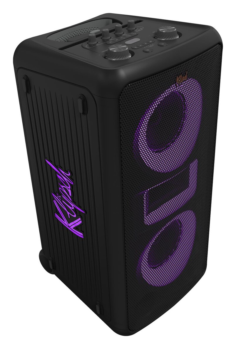 KLIPSCH MIAMI Horn loaded Party speaker | 180 watt | 2 x 5.25 inch woofers | Verrijdbaar | accu 18 uur | Bluetooth 5.2 | Microfoon