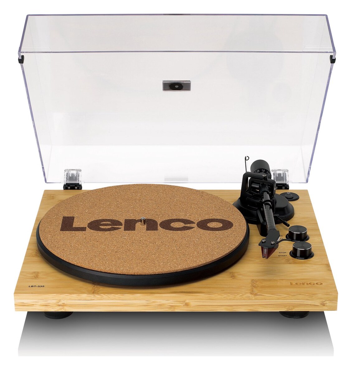 Lenco LBT-335BA - platenspeler met Bluetooth, bamboebehuizing en Ortofon 2M Red, Expertise-lijn