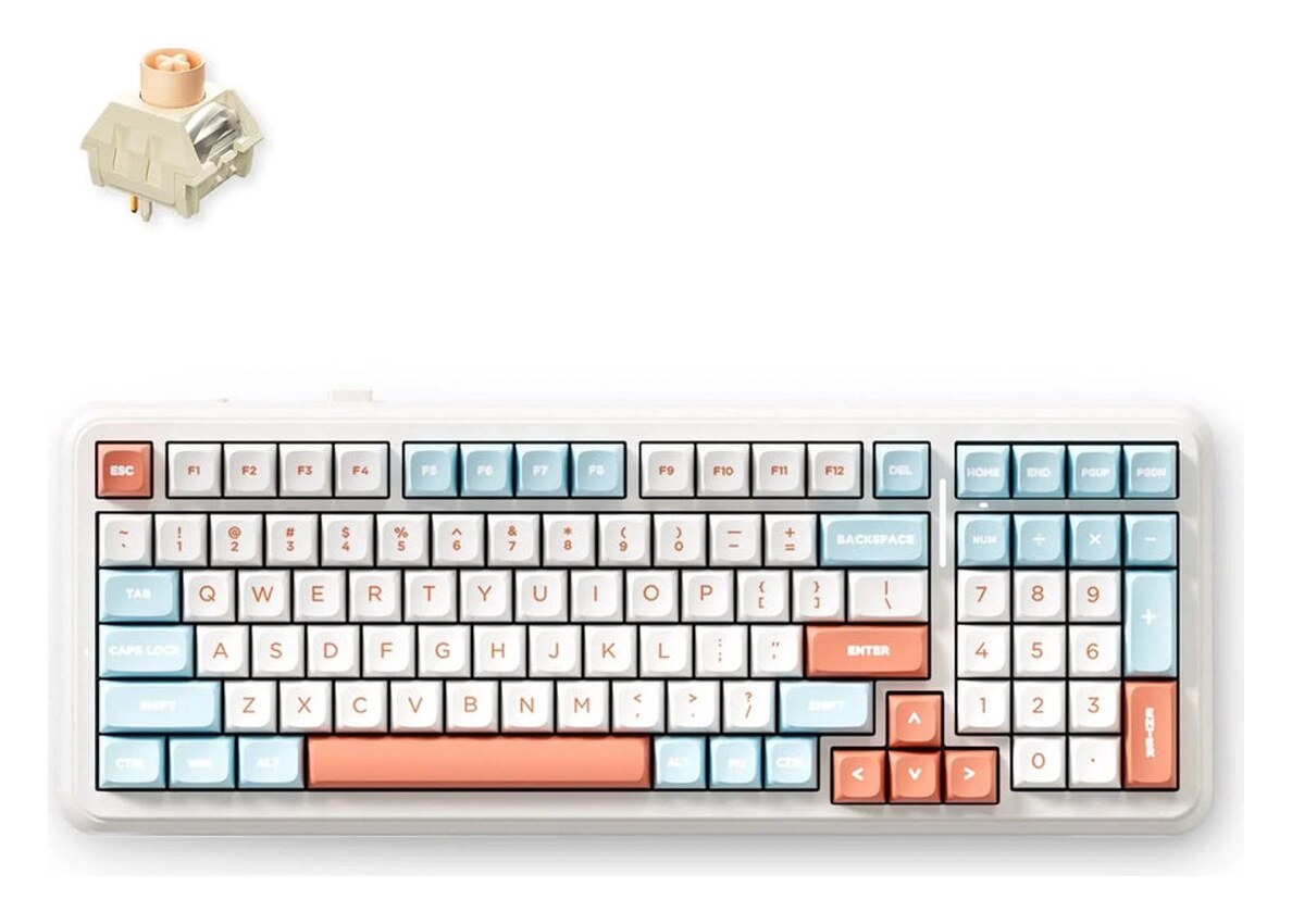 MCHOSE K99 V2 (98%, Horizon Orange, tri-mode)