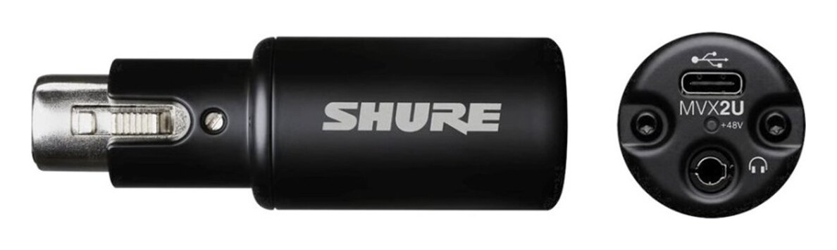 Shure MVX2UG2 Serie - Digitale Audio Interface - XLR naar USB - Compact - Plug & Play