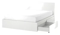 IKEA MALM Bedframe hoog met 4 bedlades