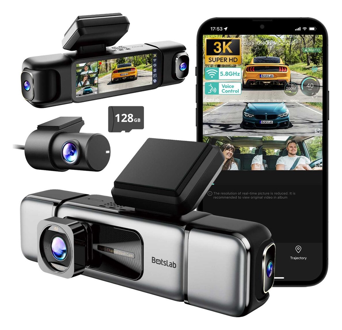 Botslab G980H Pro 4CH (4 camera's, incl. 128 GB)
