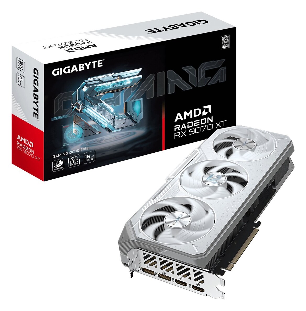 Gigabyte Radeon RX 9070 XT GAMING OC ICE 16G - Videokaart