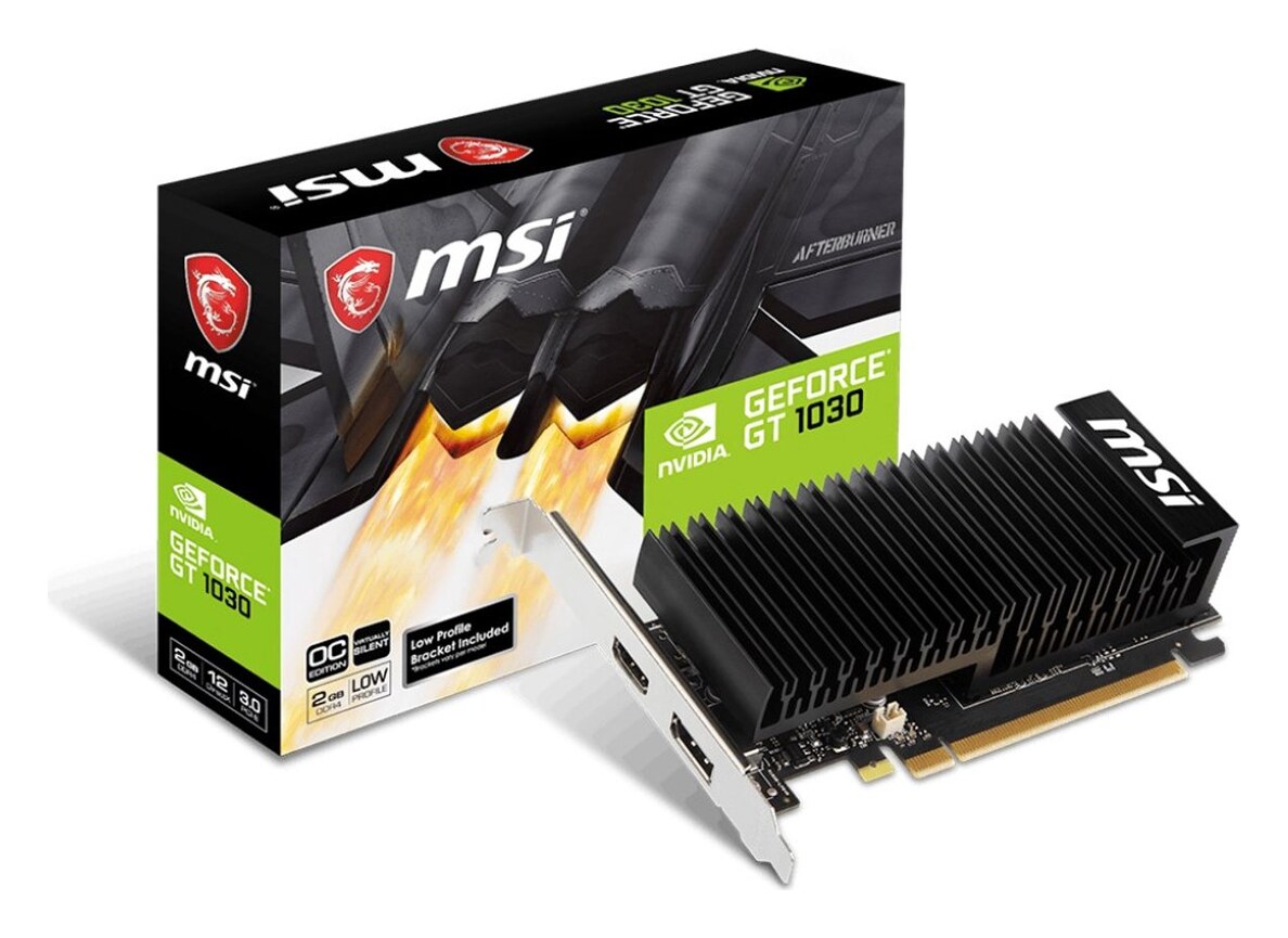 MSI GeForce GT 1030 2GHD4 LP OC (2GB DDR4, passief)