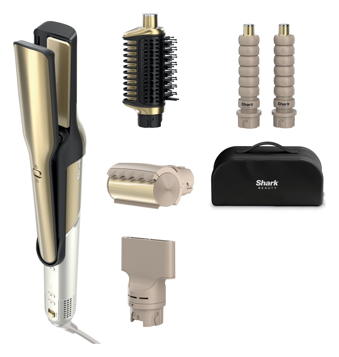 Shark Glam 5-in-1 multistyler HD6051SEU (goud, met FrizzFighter)