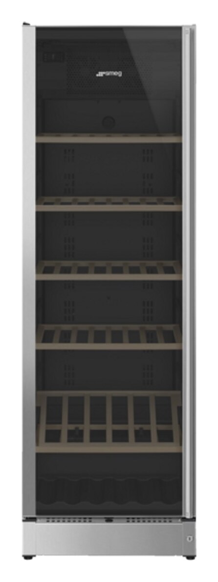 Smeg SCV115GS wijnklimaatkast (197 flessen, 2 zones, linksdraaiend)
