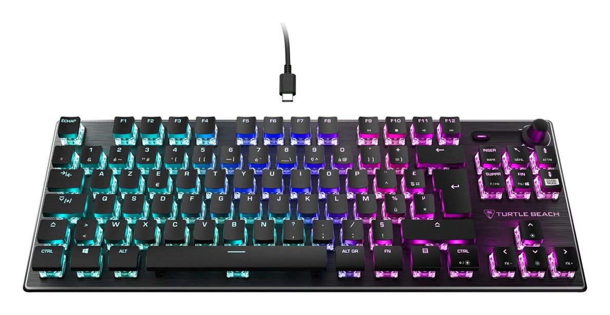 Turtle Beach Vulcan TKL (TITAN Linear, AZERTY Frans, zwart)