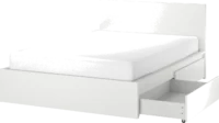 IKEA MALM Bedframe hoog met 4 bedlades